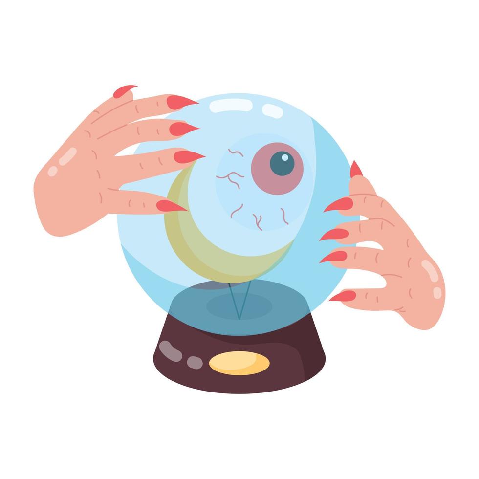 Trendy Magic Globe vector