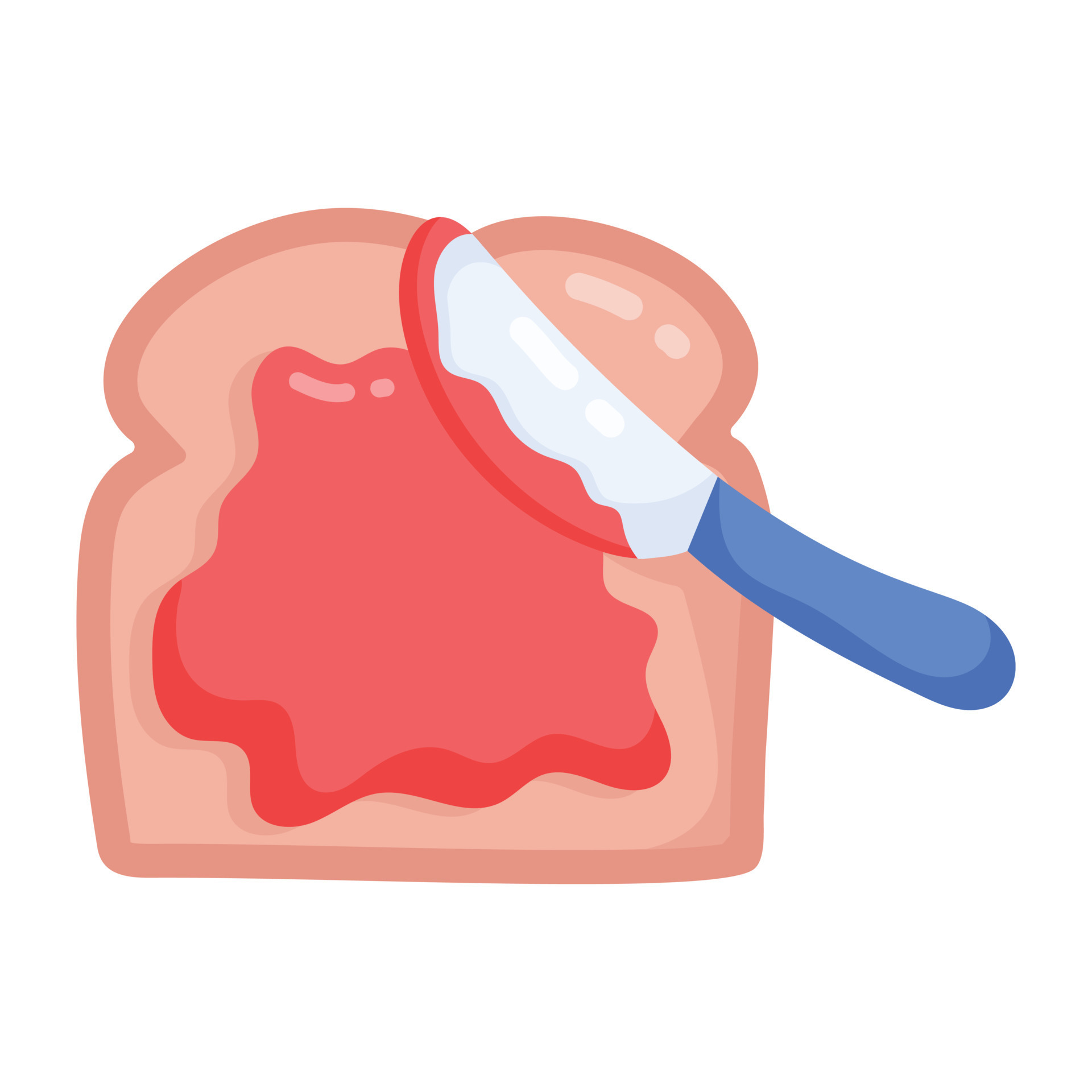 Trendy Jam Bread 21395195 Vector Art at Vecteezy