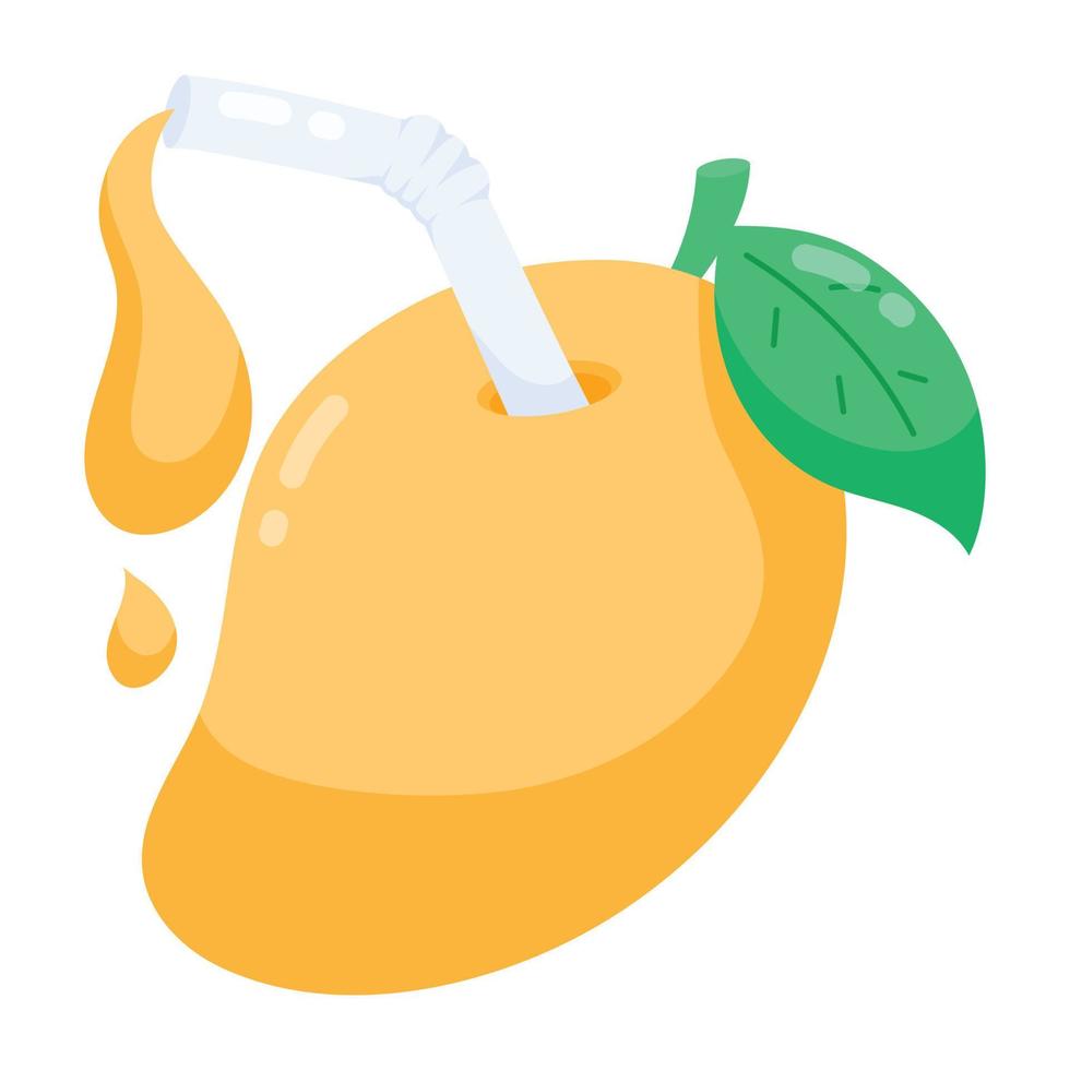 Trendy Mango Juice 21395220 Vector Art at Vecteezy