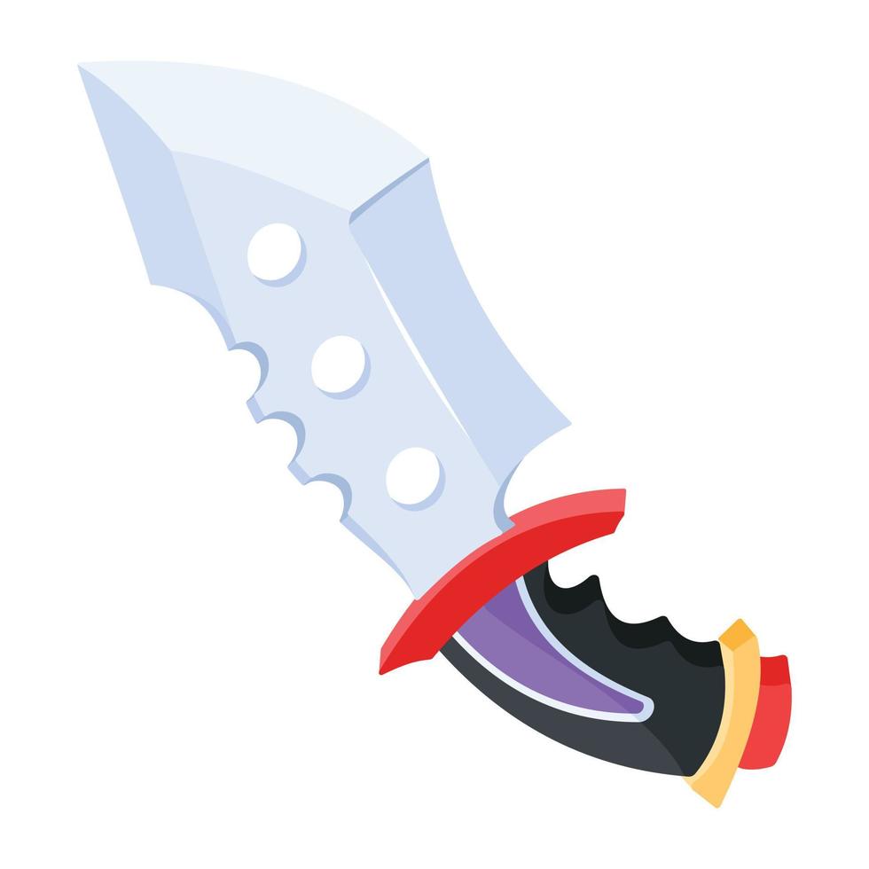 Trendy Magic Dagger vector