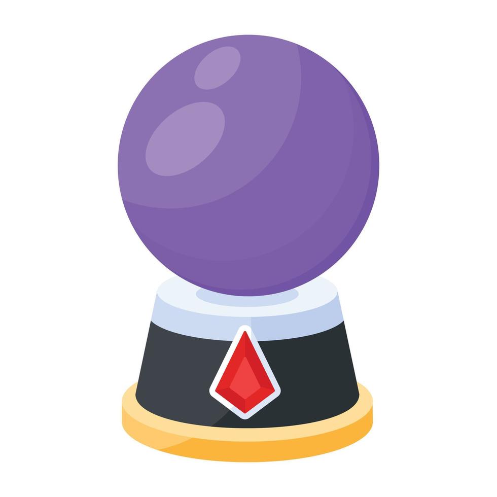 Trendy Crystal Ball vector