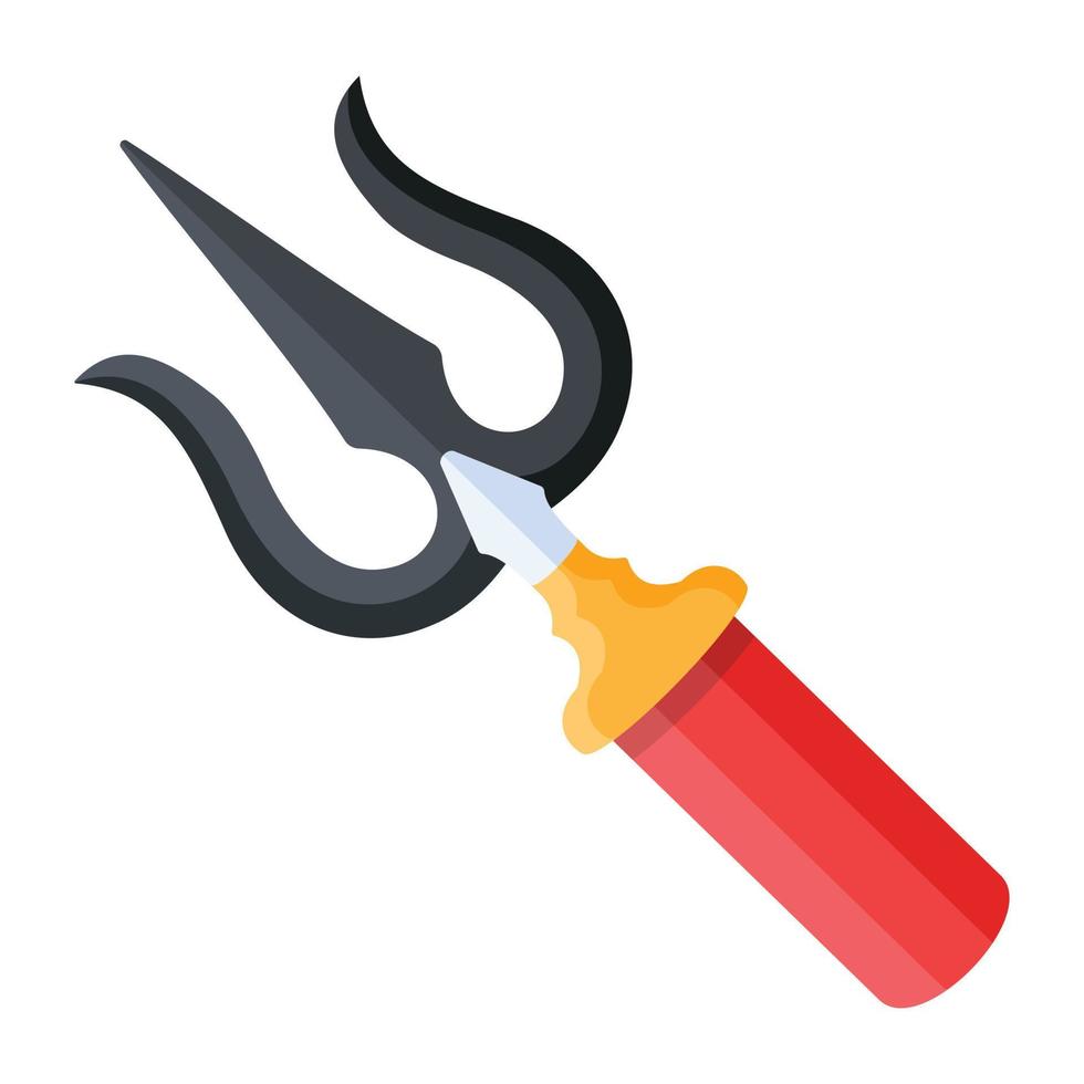 Trendy Trident Concepts vector