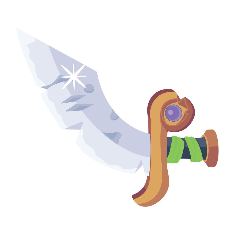 Trendy Saber Sword vector