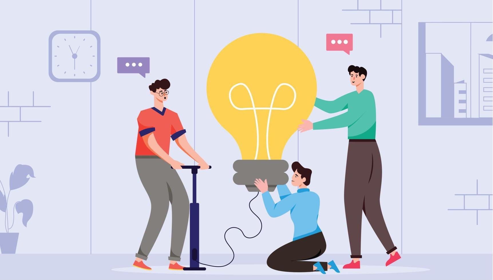 Trendy Group Idea vector