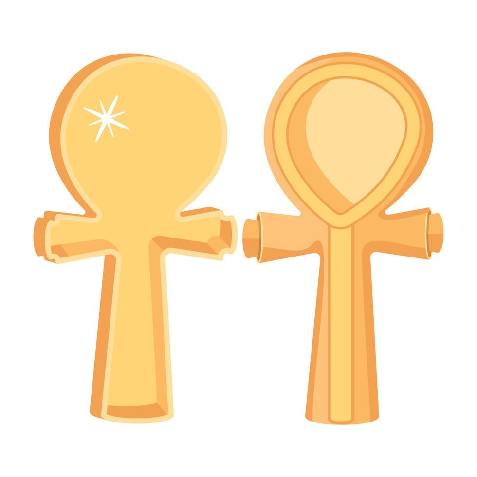 Trendy Ankh Crosses vector