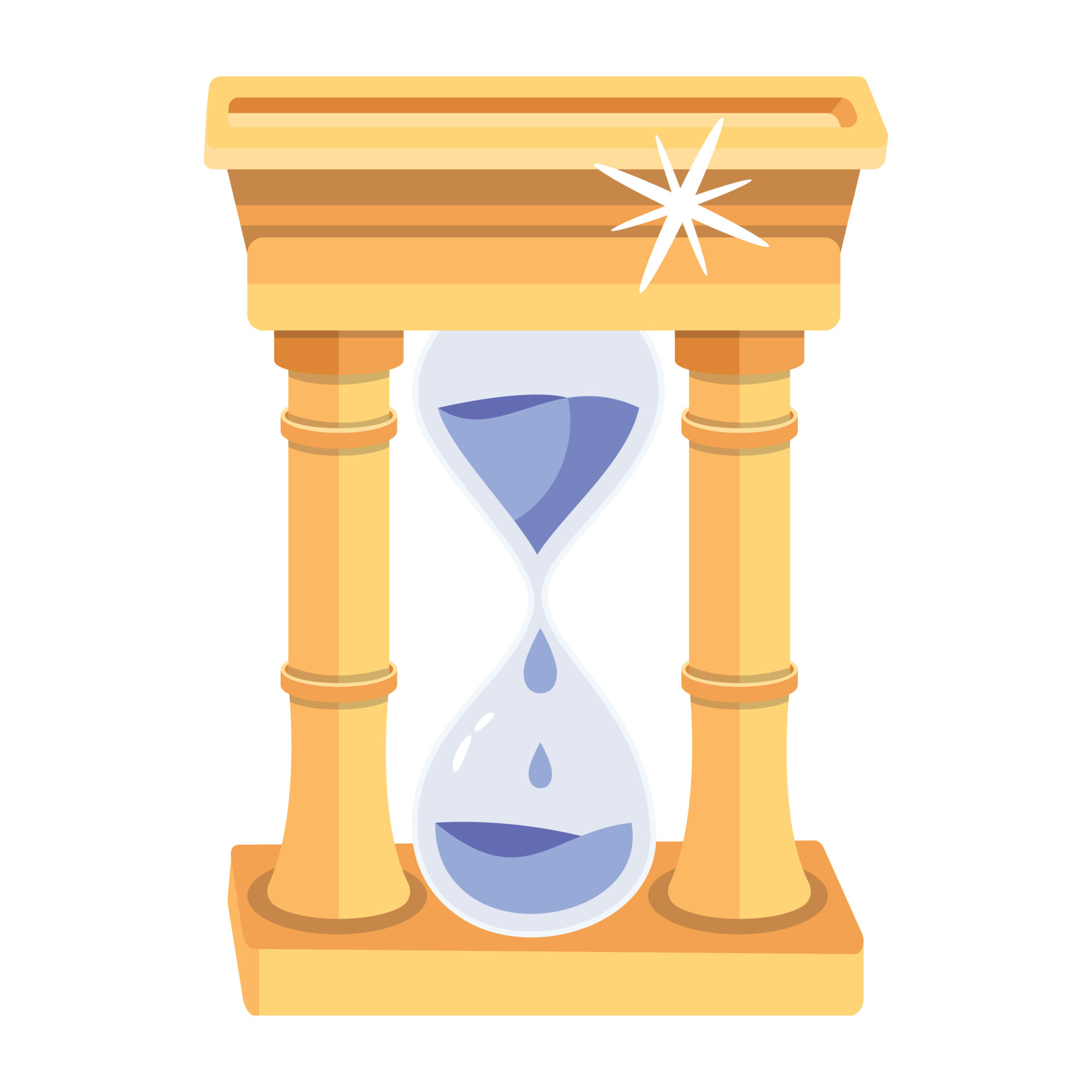 Trendy Sand Clock 21395488 Vector Art at Vecteezy