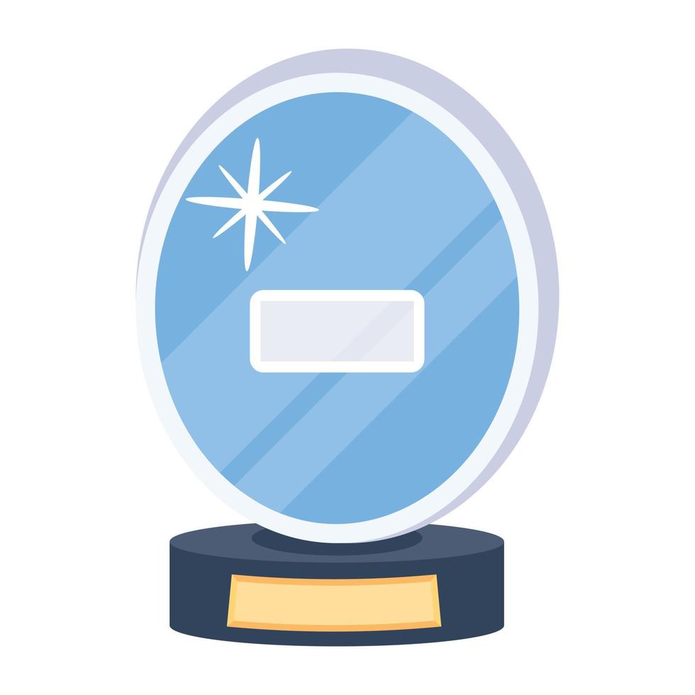 Trendy Crystal Trophy vector