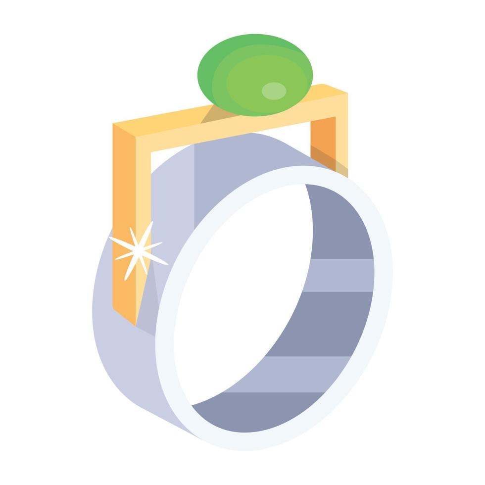 Trendy Fantasy Ring vector