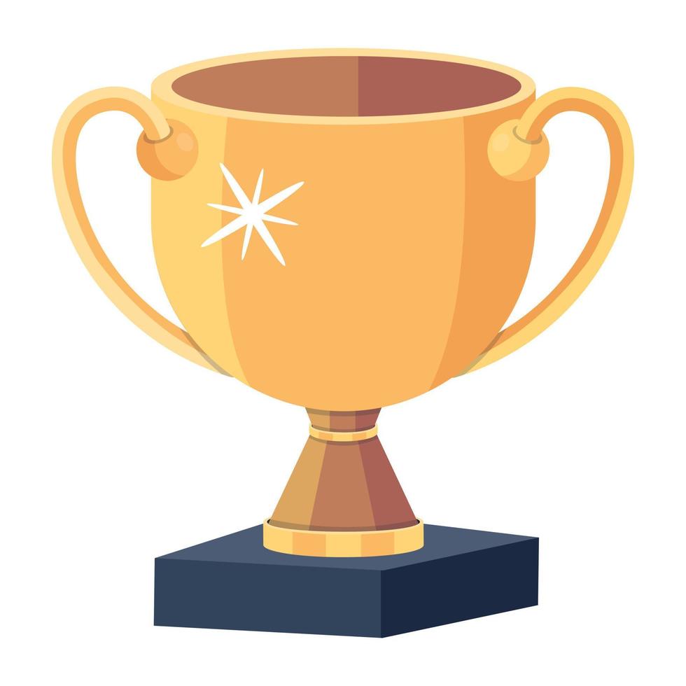 Trendy Trophy Cup vector