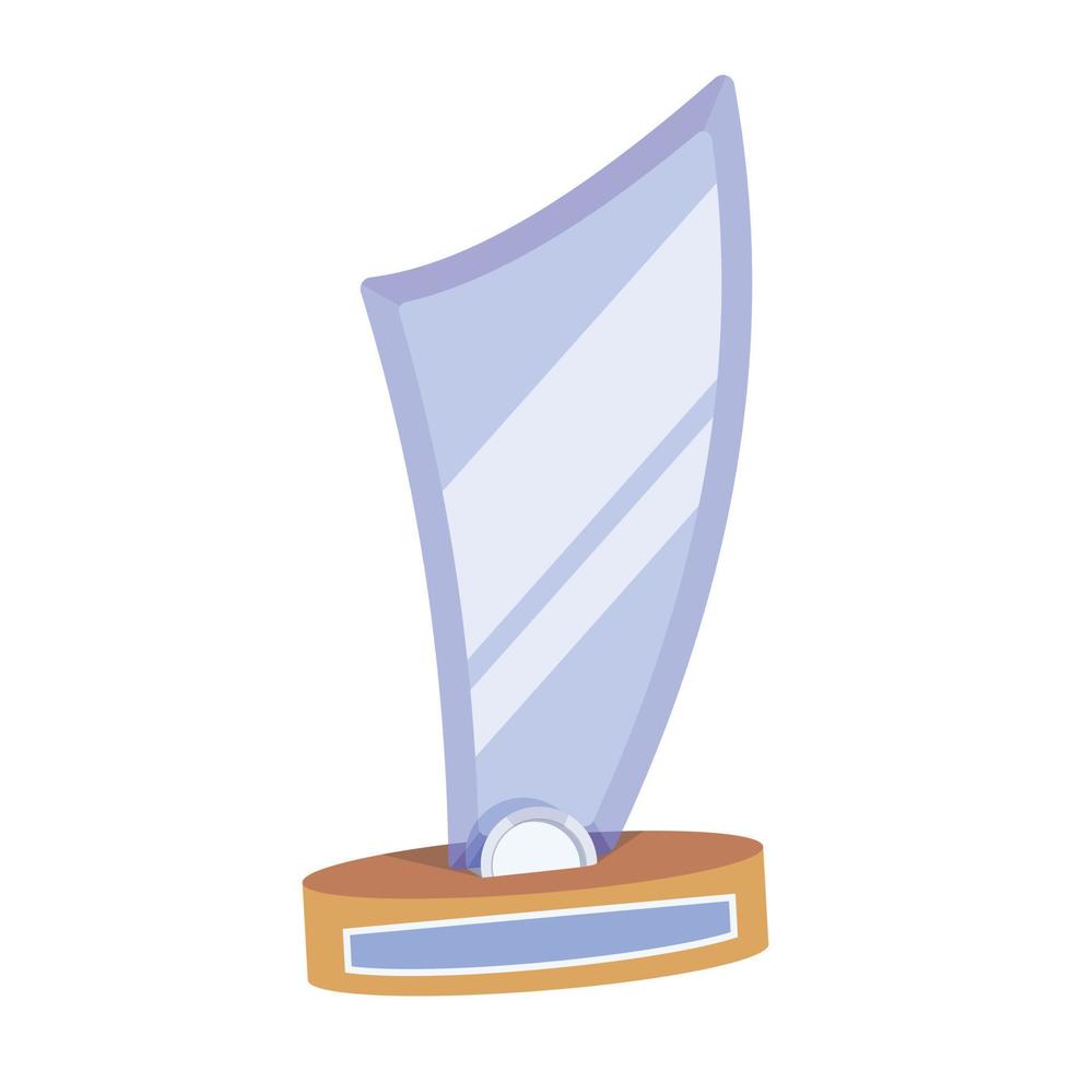 Trendy Acrylic Award vector