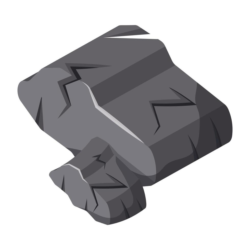 Trendy Natural Rock vector