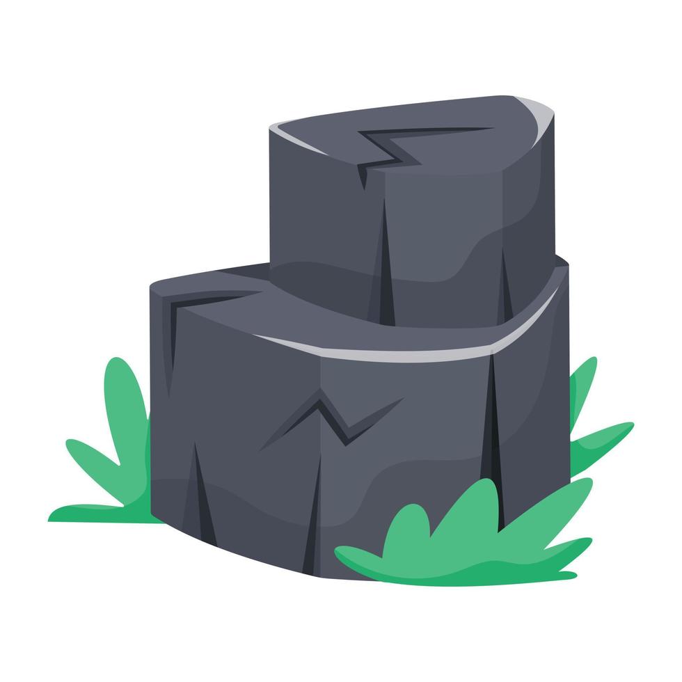 Trendy Graphite Stone vector