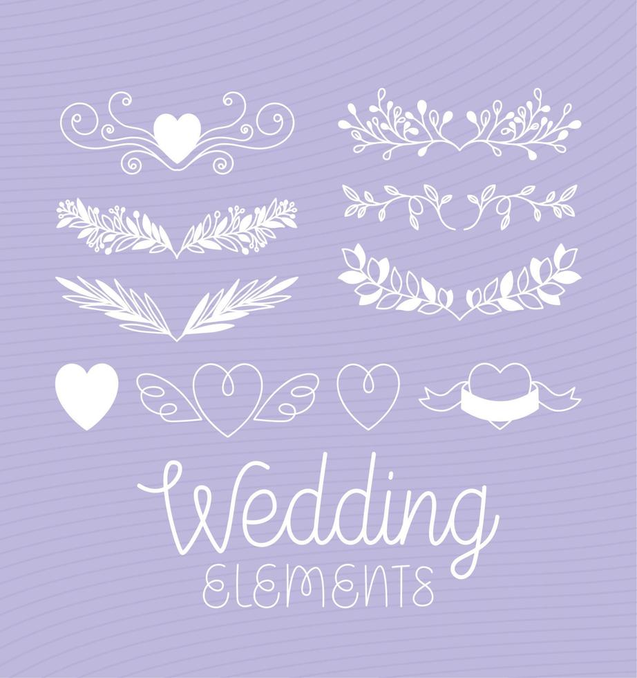 Boda elementos conjunto vector