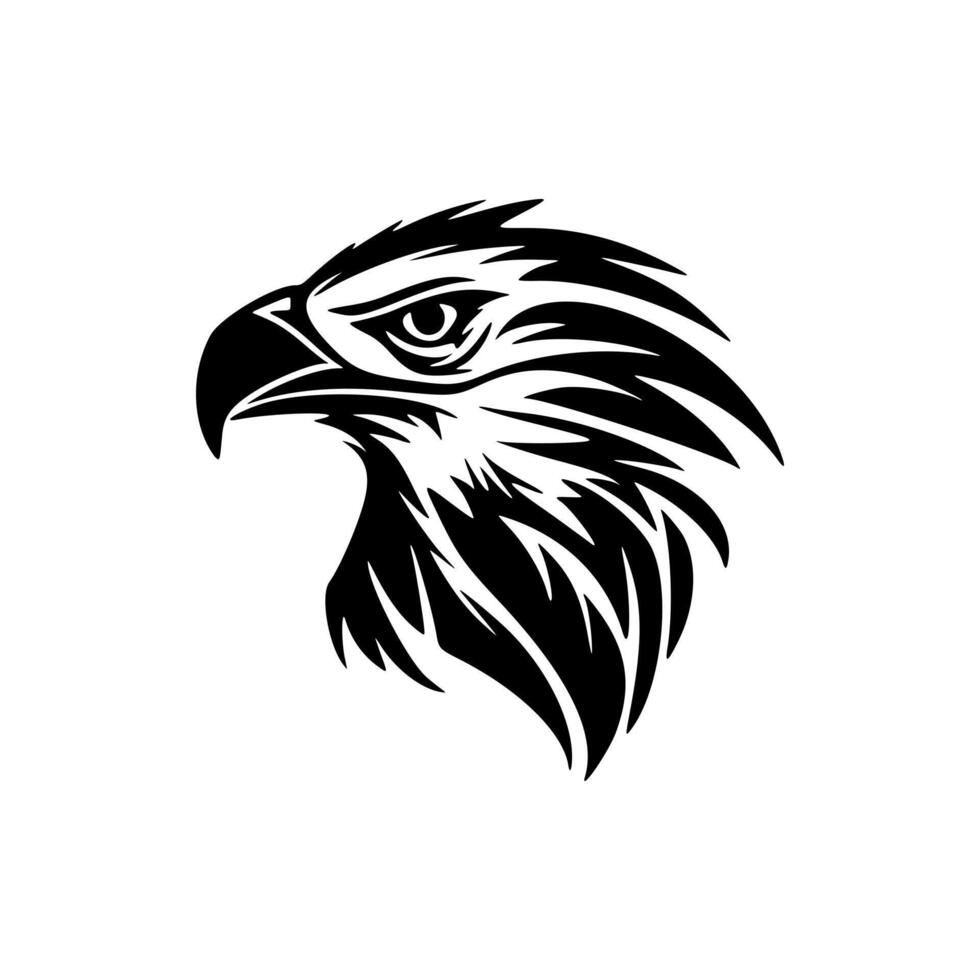 Eagle logo in black and white in vector format 21395894 Vector Art at