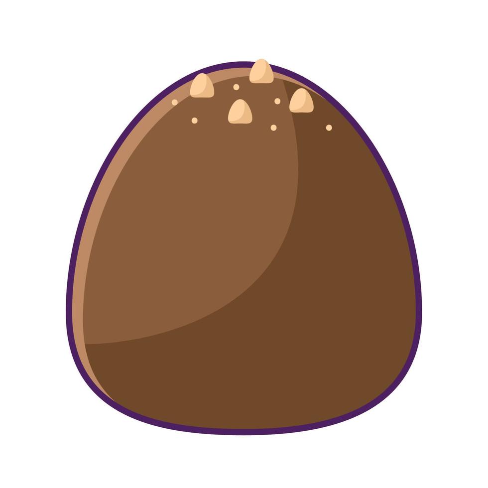 chocolate egg illustration vector