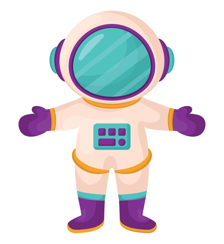 little astronaut design vector