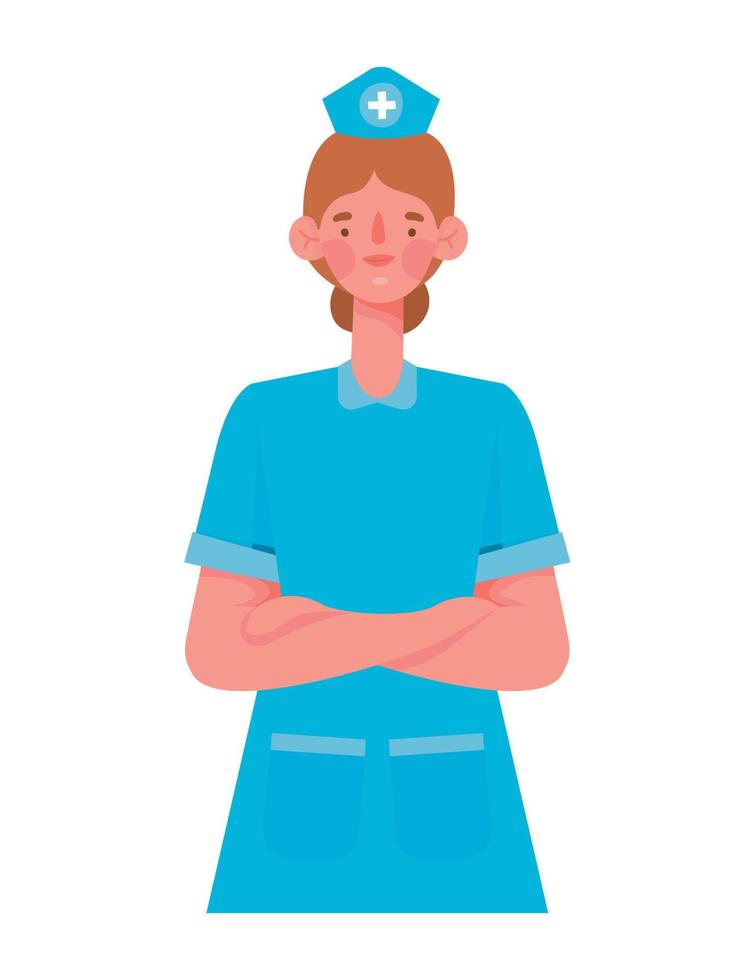 glad nurse design vector