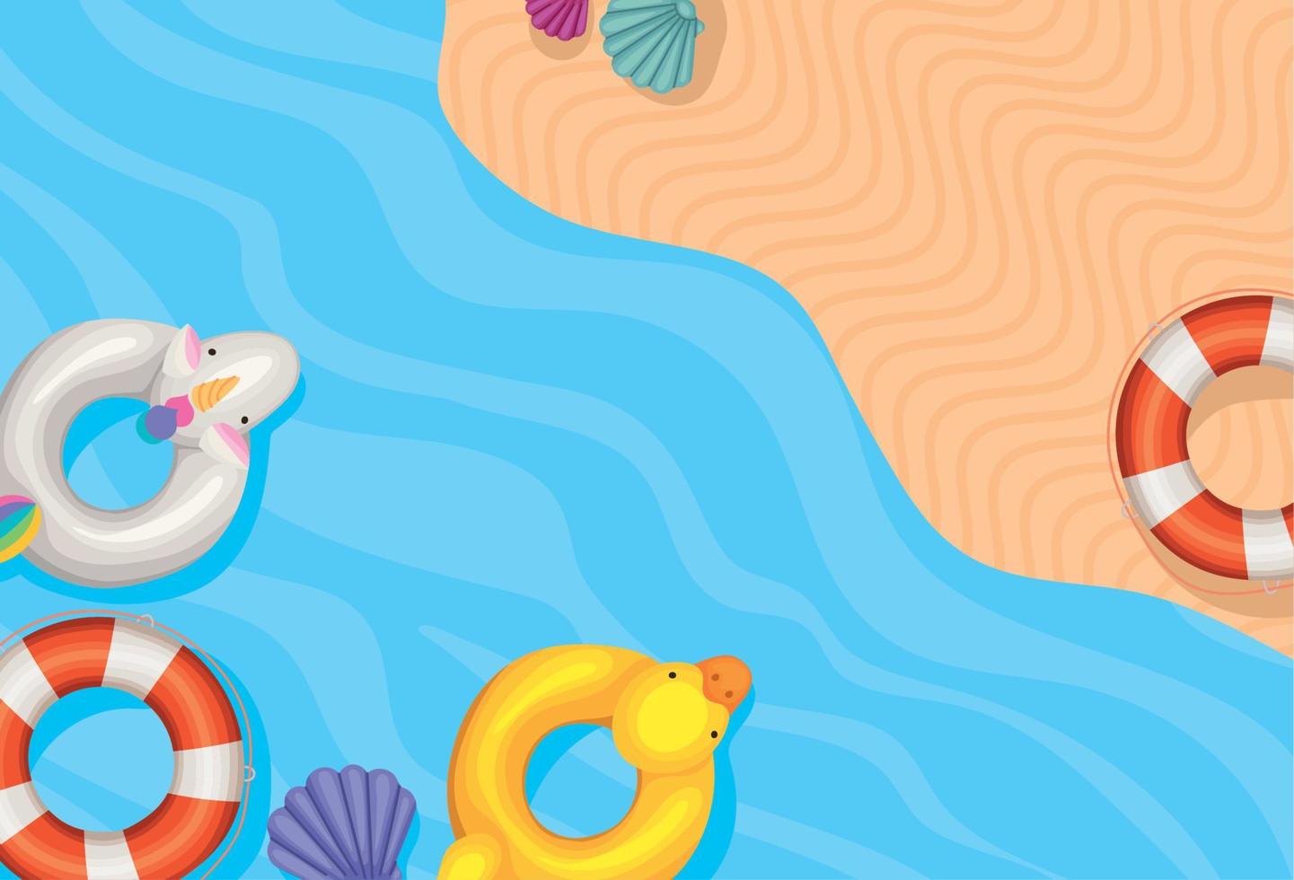 beach cartel illustration vector