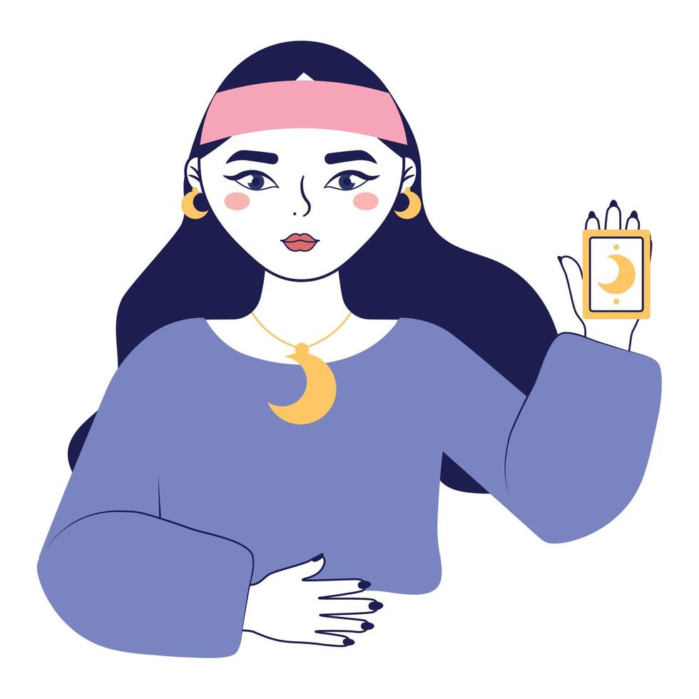 prophetess woman illustration vector