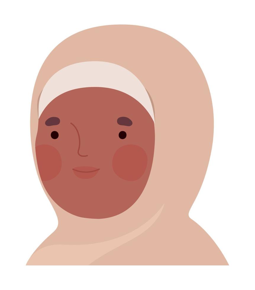 lady with hijab vector