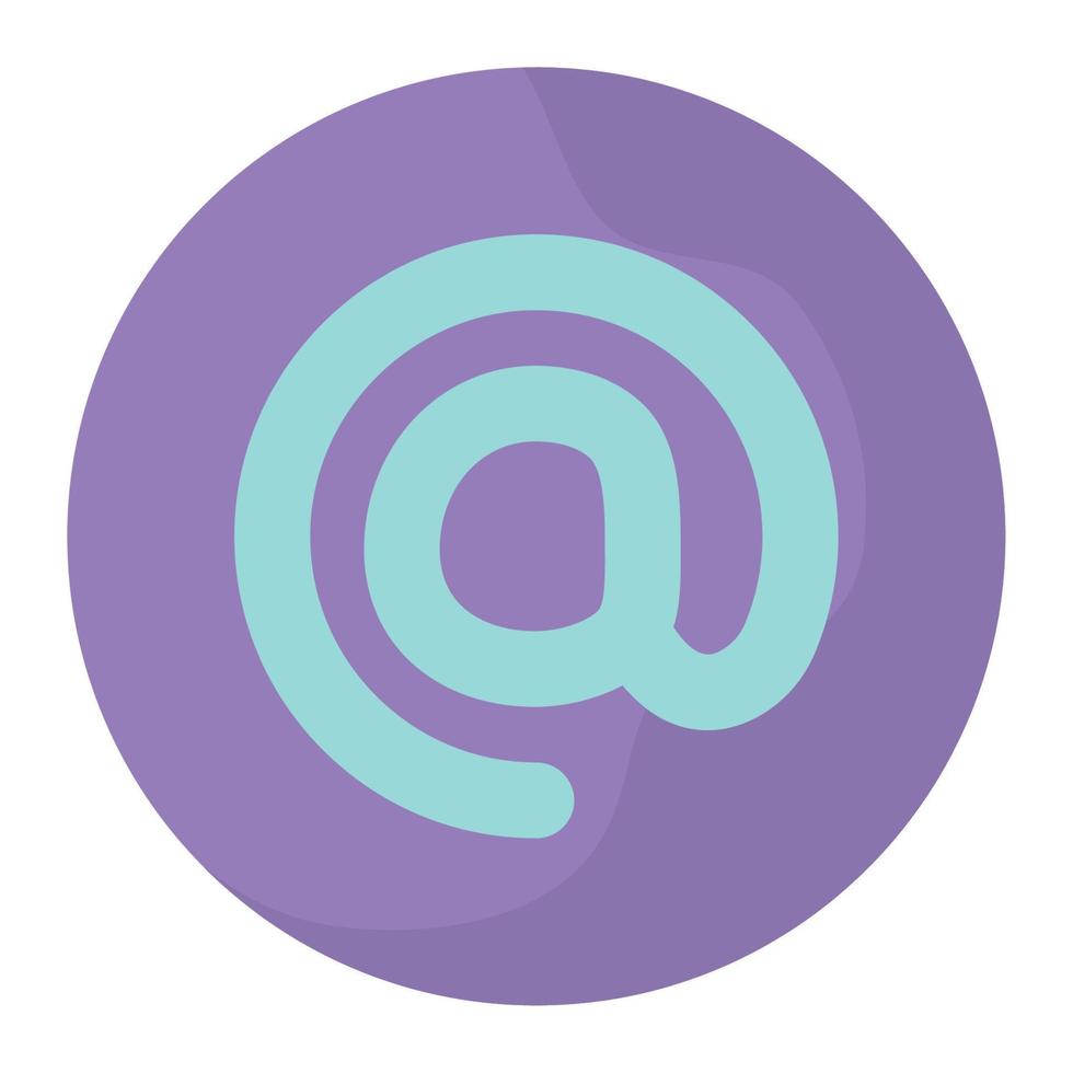 arroba symbol design vector
