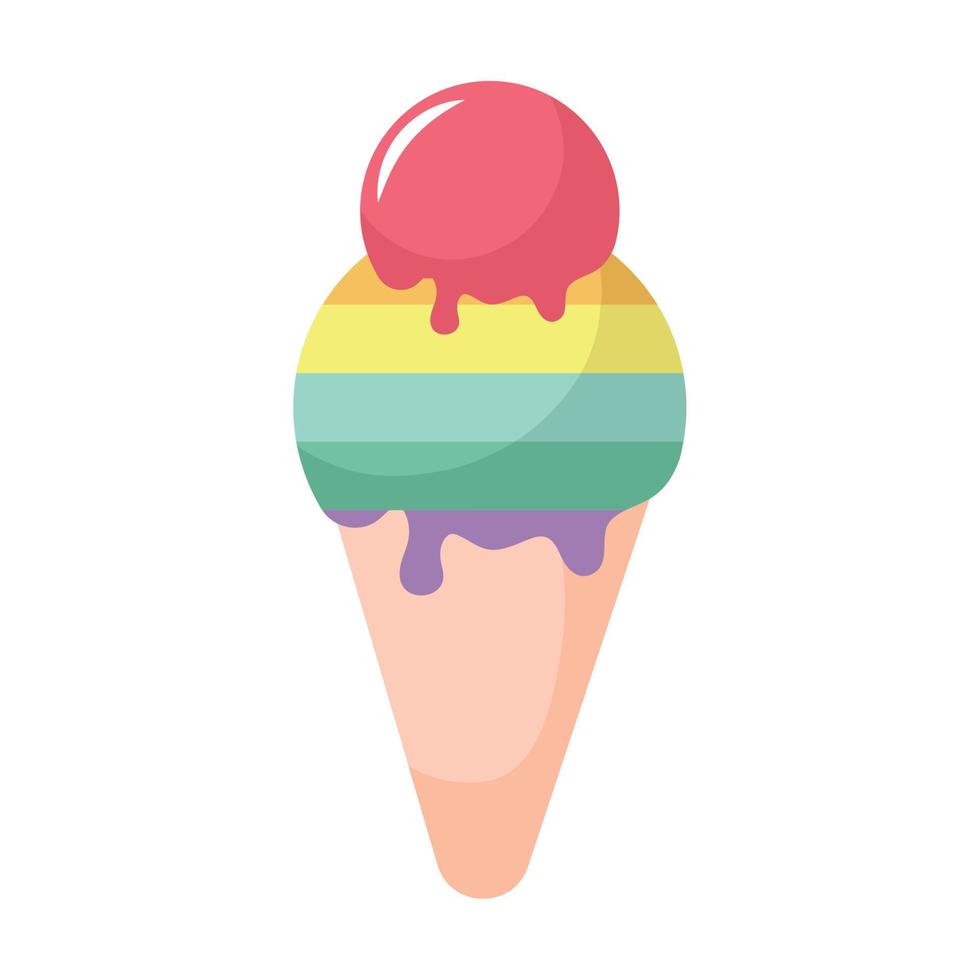 pride ice cream vector