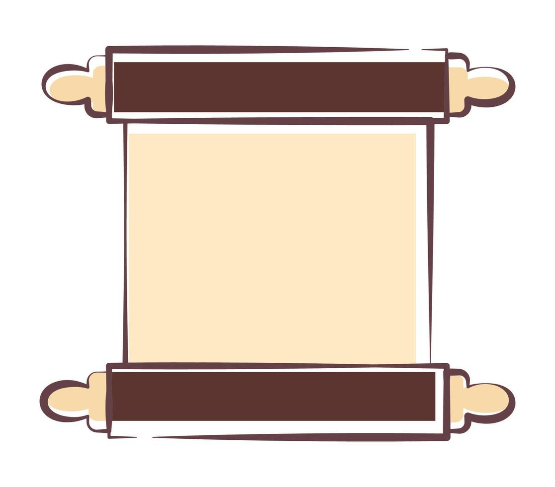 scroll parchment design vector