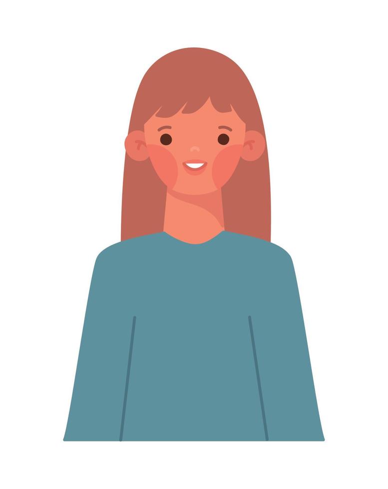 glad girl design vector