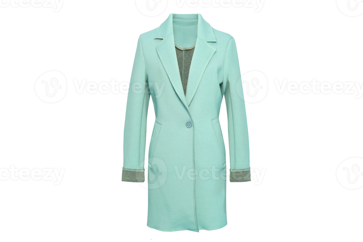 Green jacket isolated on a transparent background png