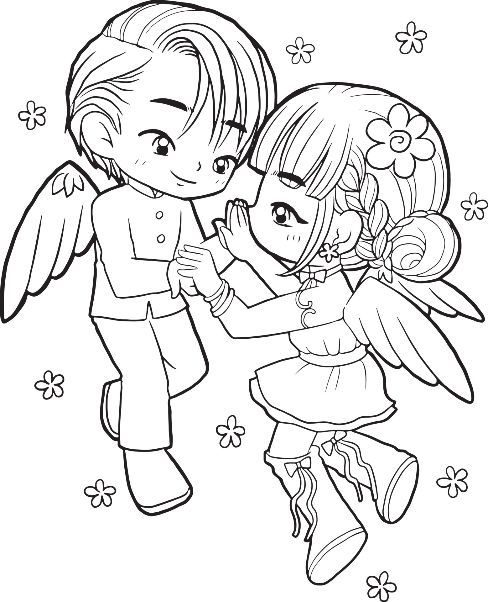 lover wedding cartoon doodle kawaii anime coloring page cute