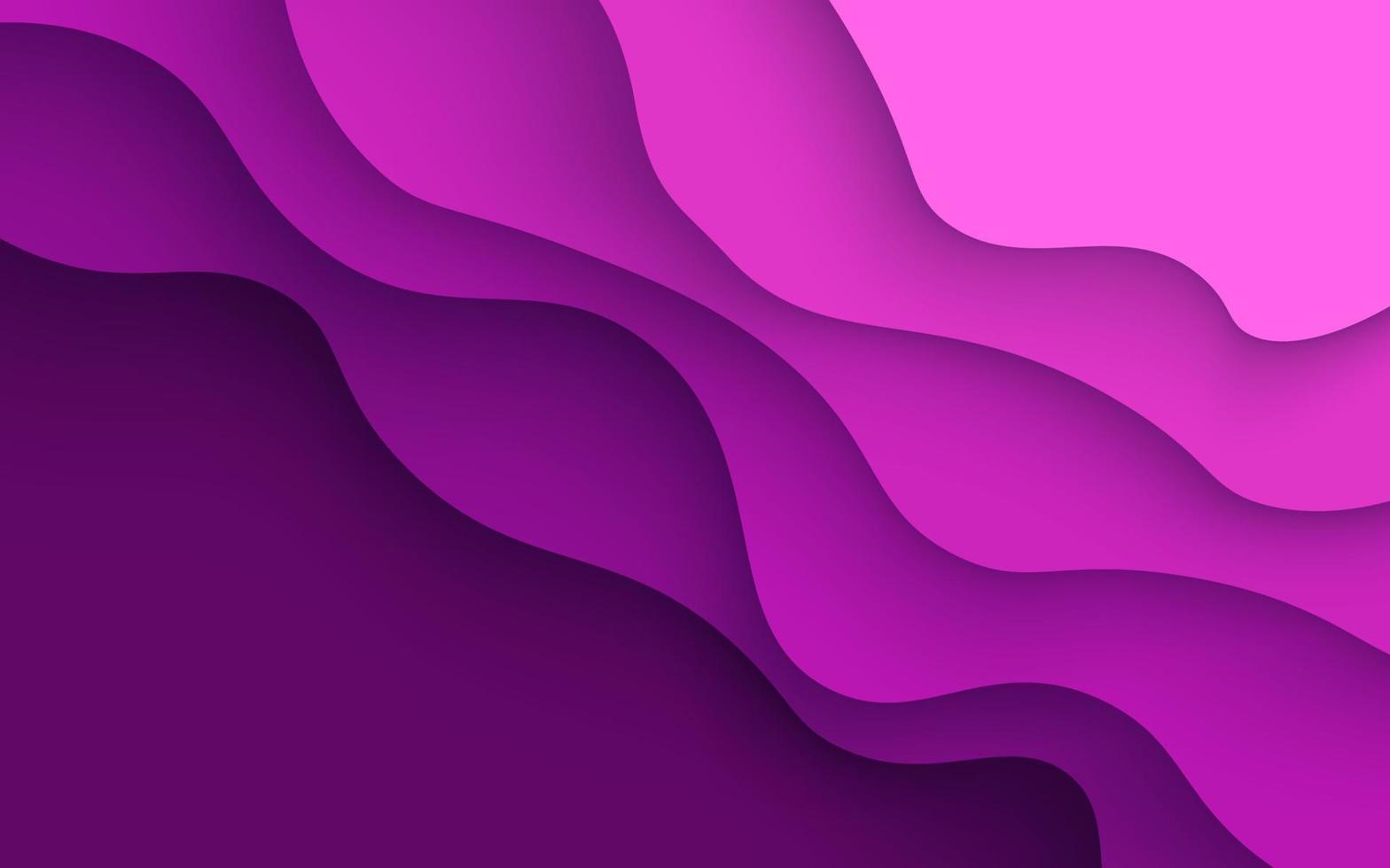 abstract pink color dynamic wavy papercut overlap layers background. eps10 vector
