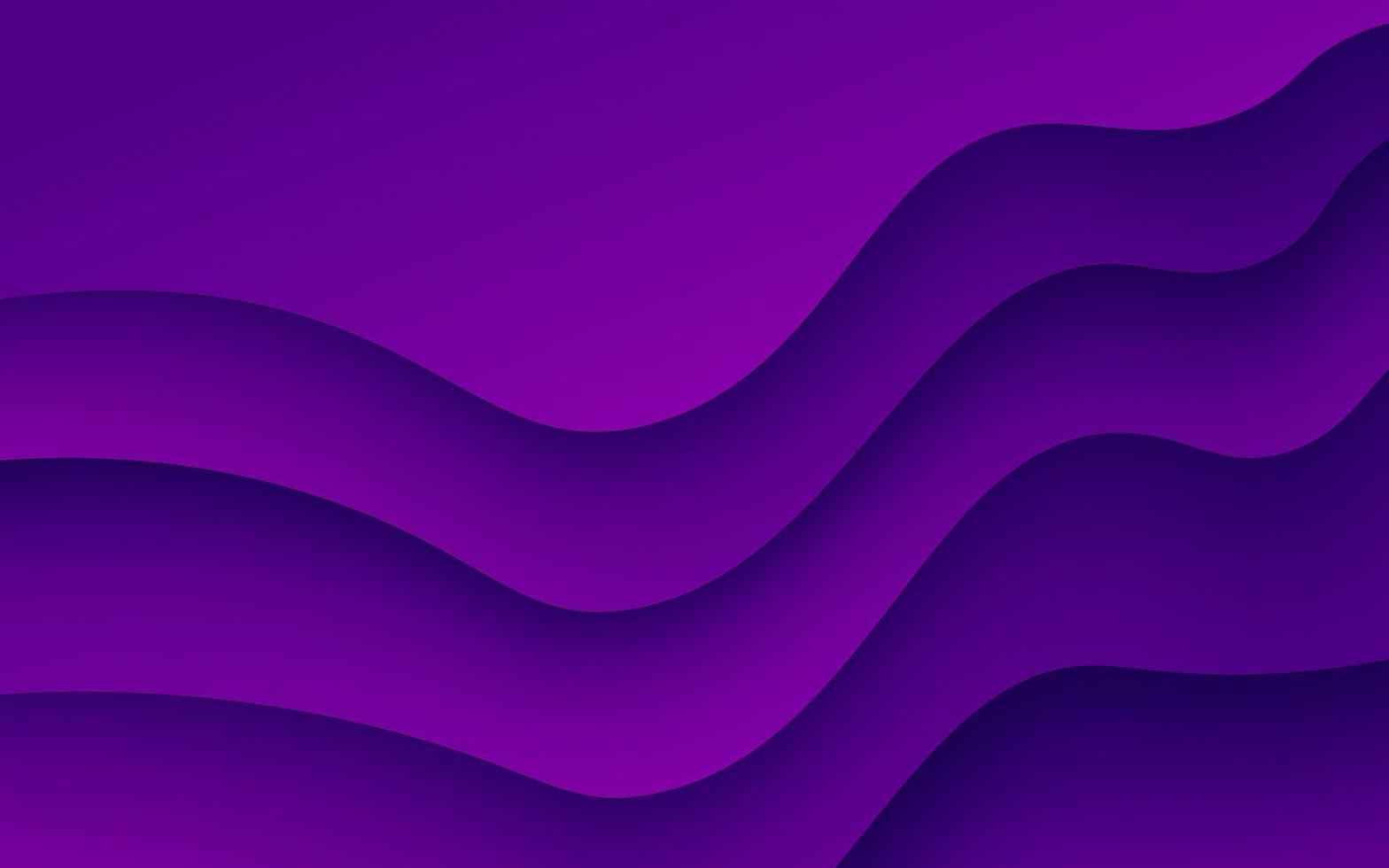 Multi layers purple texture 3D papercut layers in gradient vector banner. Abstract paper cut art background design for website template. Topography map concept or smooth origami paper cut