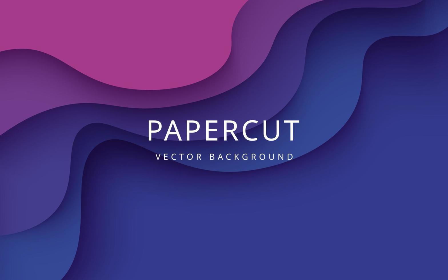 resumen púrpura dinámica ondulado corte de papel superposición capas antecedentes. eps10 vector