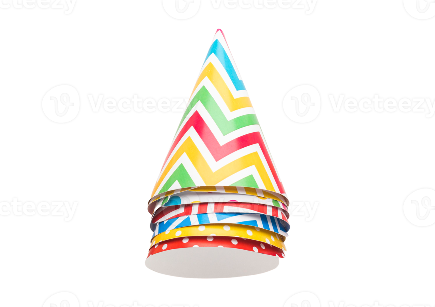 Party hats isolated on a transparent background png