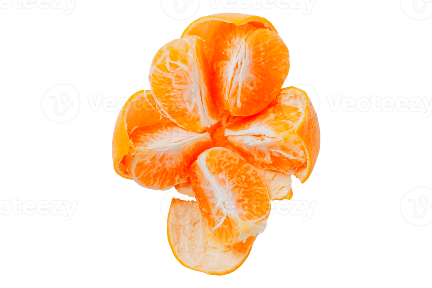 Orange tangerine isolated on a transparent background png