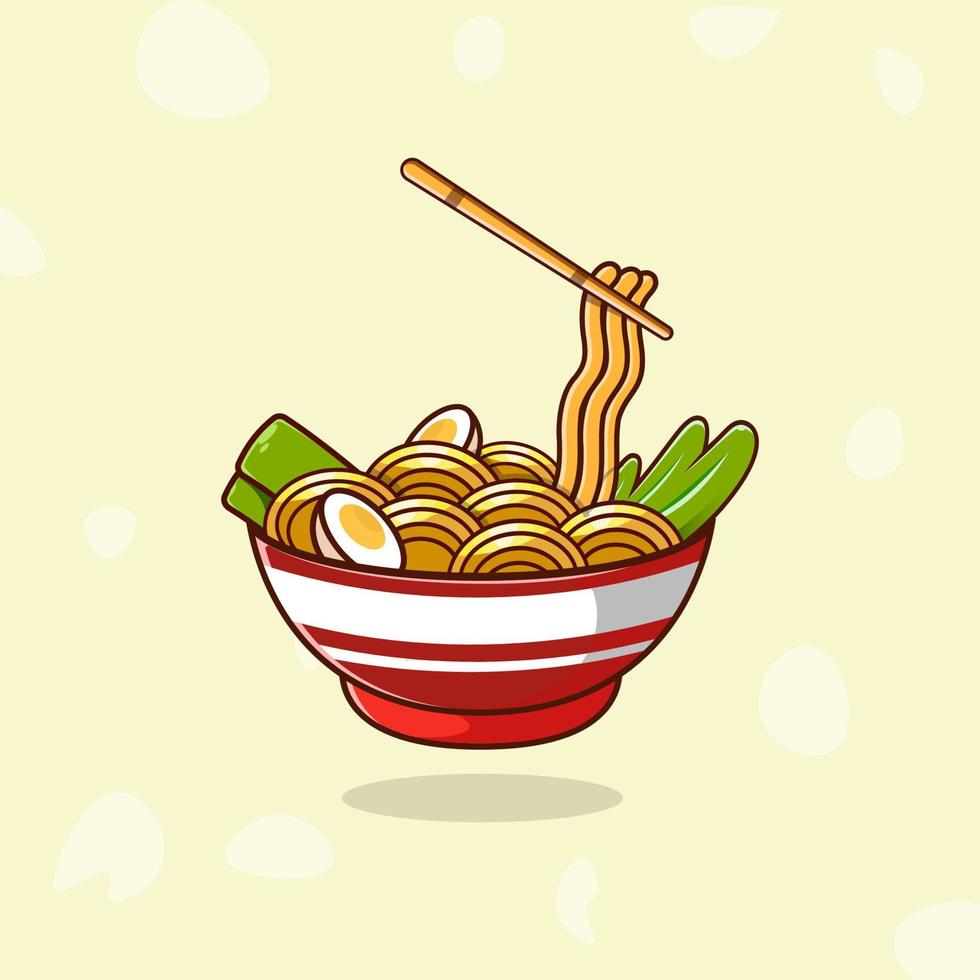 Ramen Creative Premium Illustration Design, Best Delicious Asian Food Vector, Premium Vector. Creative Premium Excellent Ramen Vector Illustrations Vector With Background.