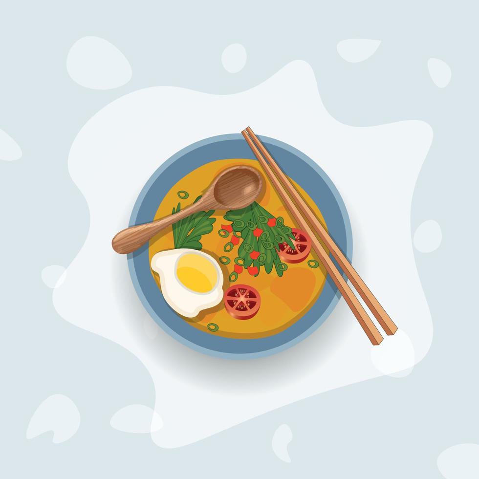 creativo asiático comida ramen ilustración acortar Arte diseño, mínimo asiático comida vector picante diseño. mejor creativo ramen ilustración acortar Arte diseño, Arte con hola-calidad