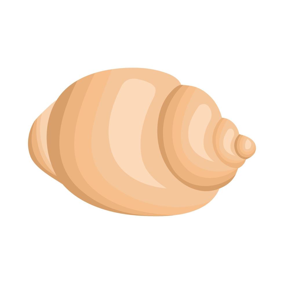 yellow seashell design vector