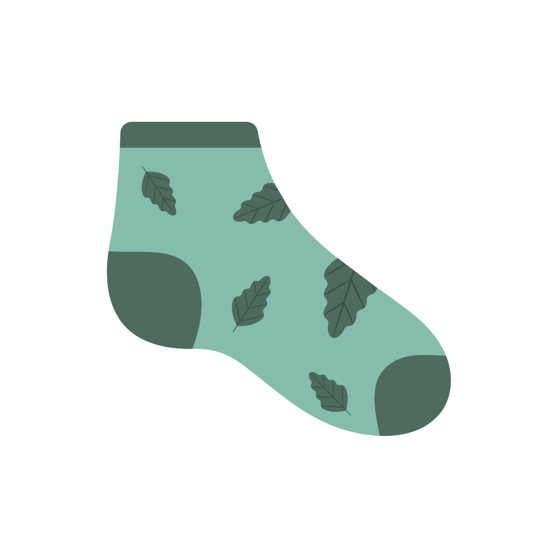 green sock design 21397885 Vector Art at Vecteezy