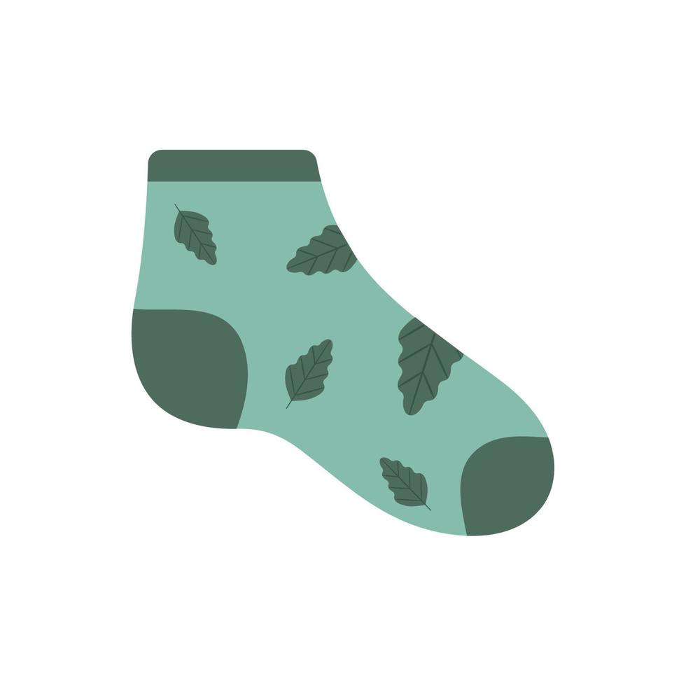 green sock design vector