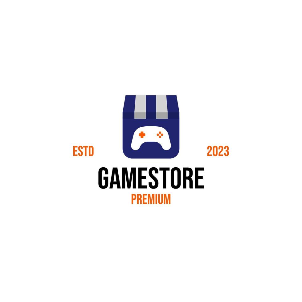 Vector game store logo design illustration idea