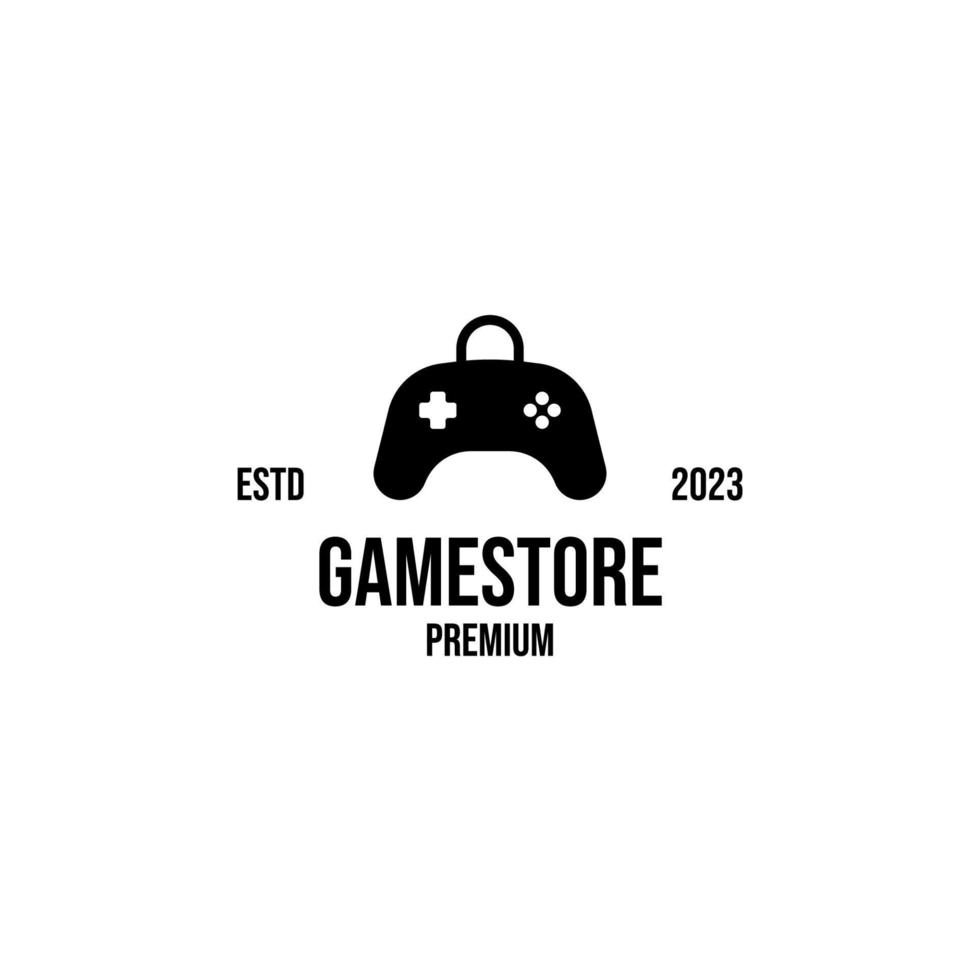 Vector game store logo design illustration idea