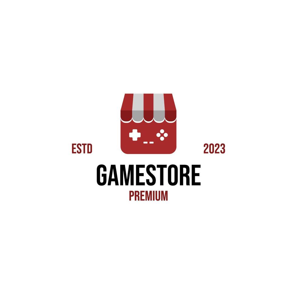 Vector game store logo design illustration idea