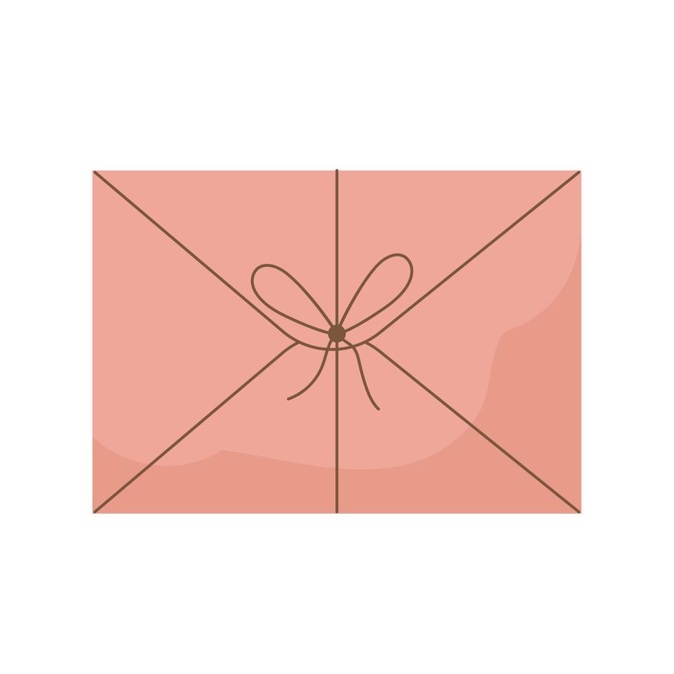 pink letter envelope vector