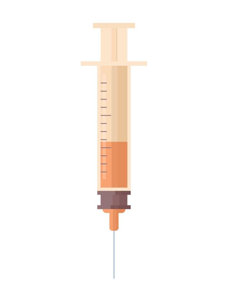 orange syringe design vector