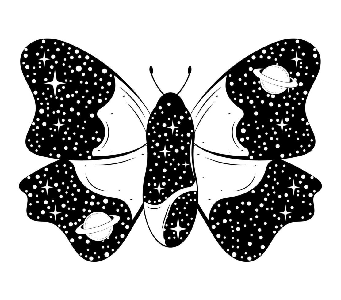 surrealista mariposa diseño vector