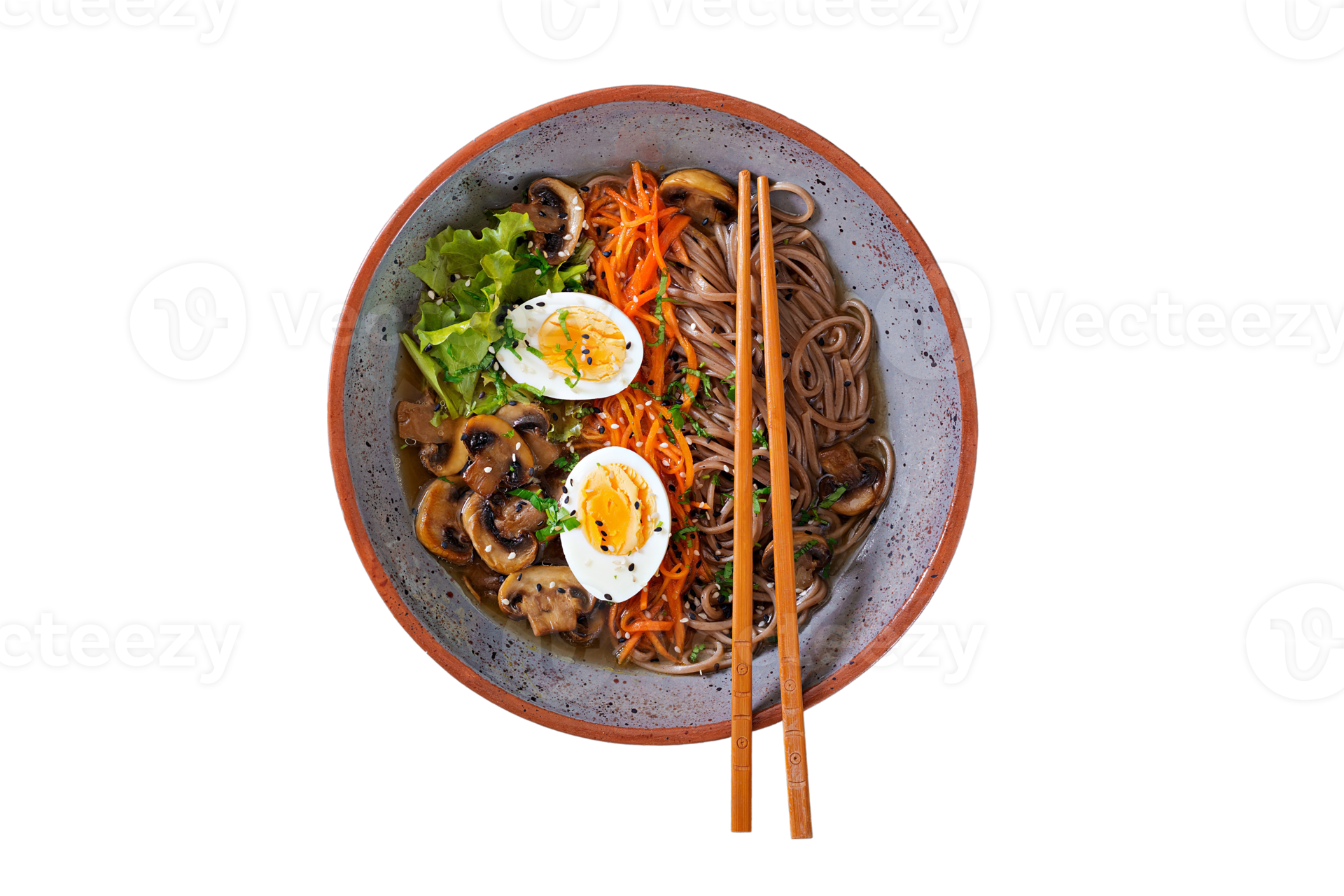 Ramen with chopsticks isolated on a transparent background 21398114 PNG
