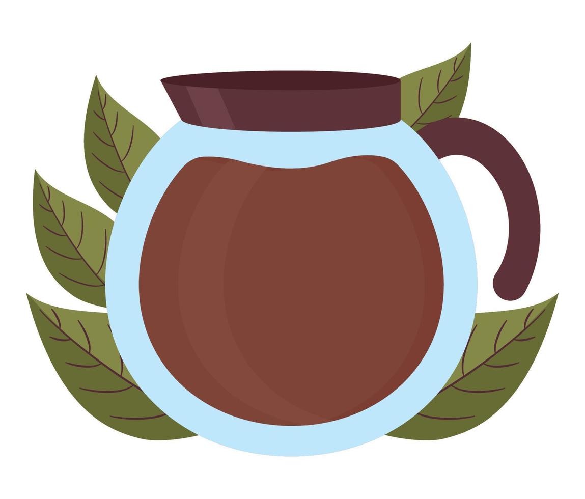 coffee jug glass vector