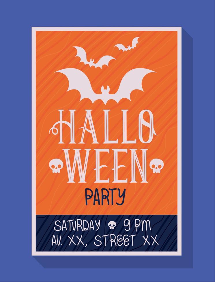halloween party poster vector
