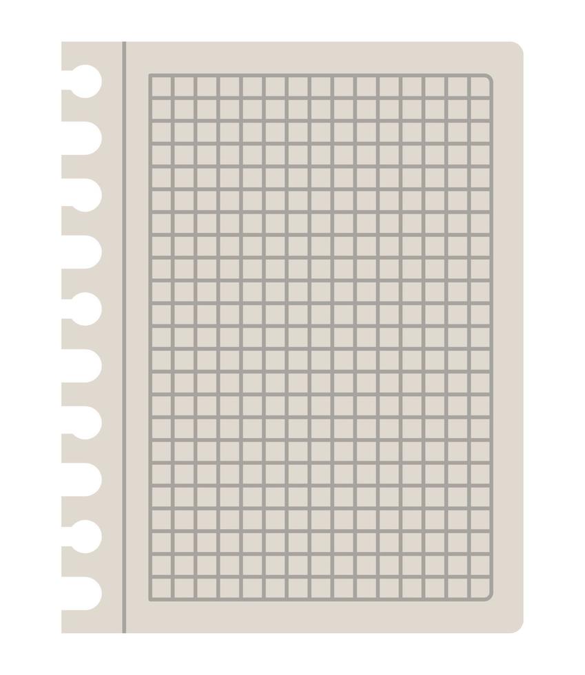 ringed paper sheet vector